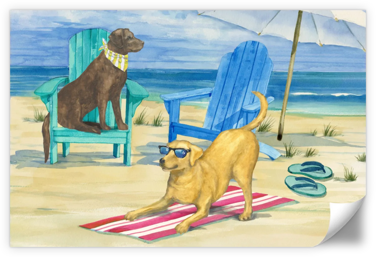 Frendorf | Grayton Beach Hund Duo Wandkunst