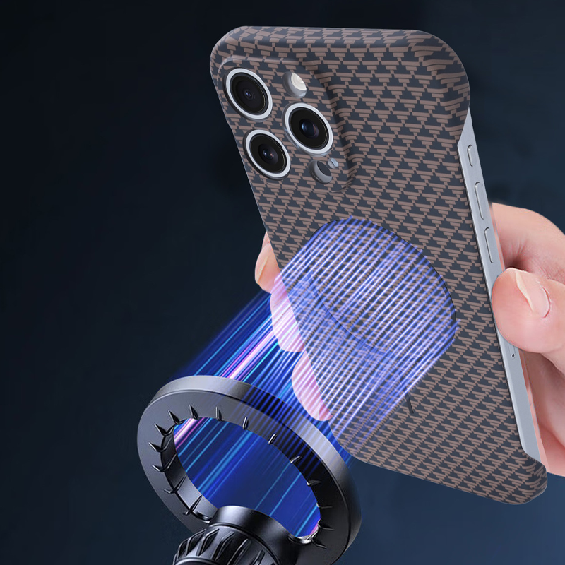 Frendorf | Fiberon Carbon Fiber Handyhülle – Dünn Rahmellos & MagSafe Bereit