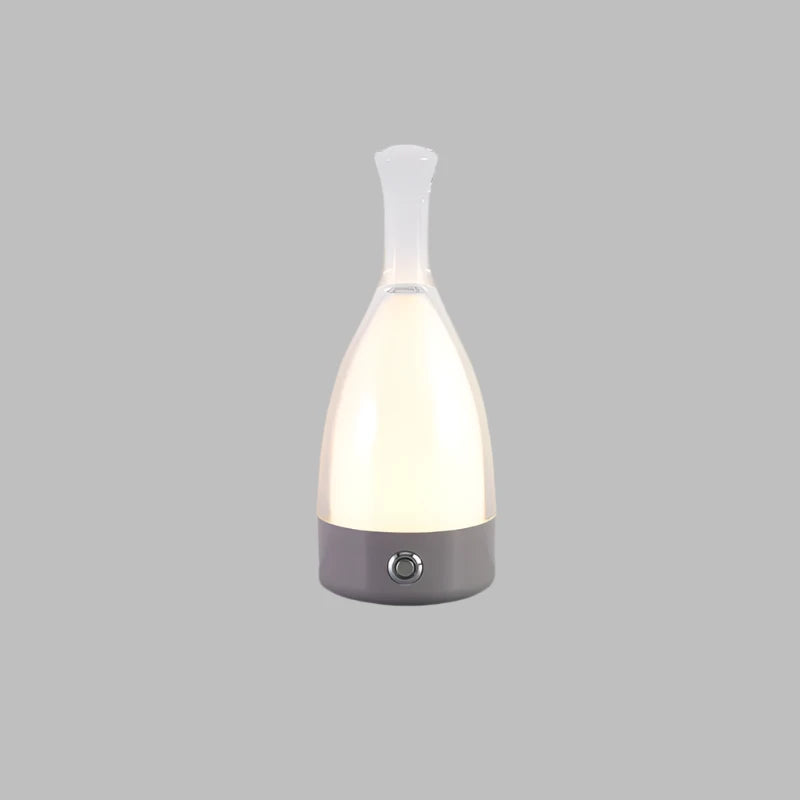 Frendorf | GlowVino Wiederaufladbares dekoratives Nachtlicht | Weinflaschen-Design | Stimmungsvolle LED-Beleuchtung | Kabellos