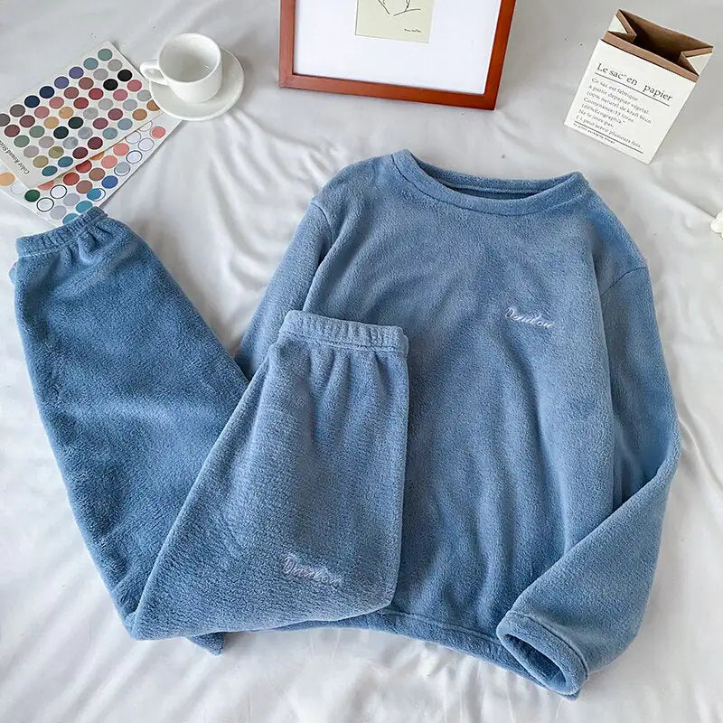 Frendorf | Winter-Pyjama-Set aus weichem Samt