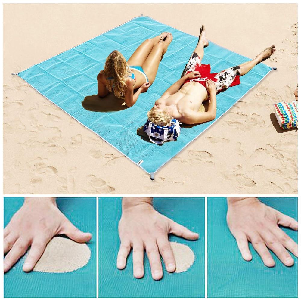 Frendorf | XXL Sandfreies Strandtuch | Zandsheet® | 200x200