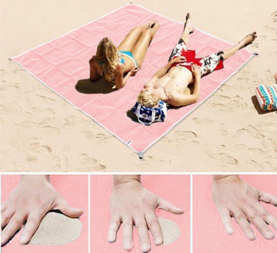 Frendorf | XXL Sandfreies Strandtuch | Zandsheet® | 200x200