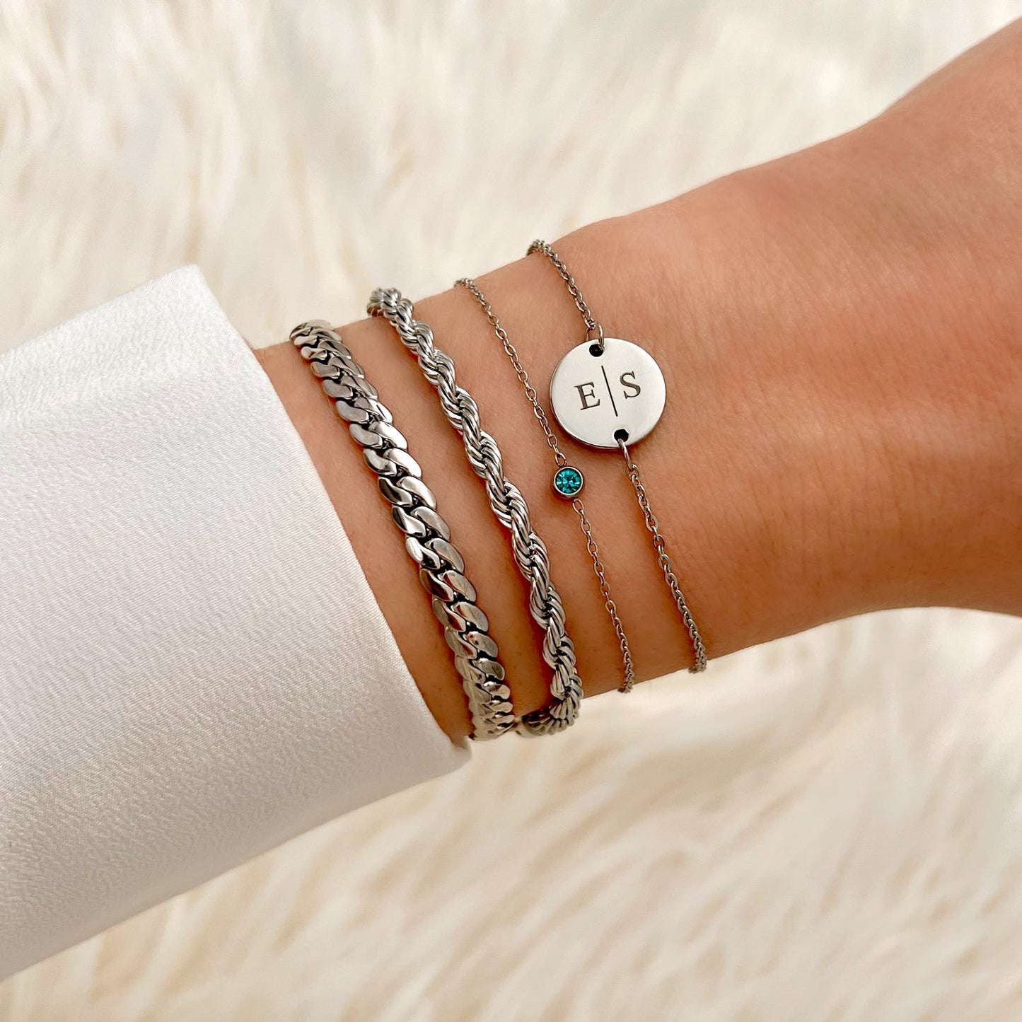 Frendorf | Rundes Edelstein-Geburtsstein-Armband