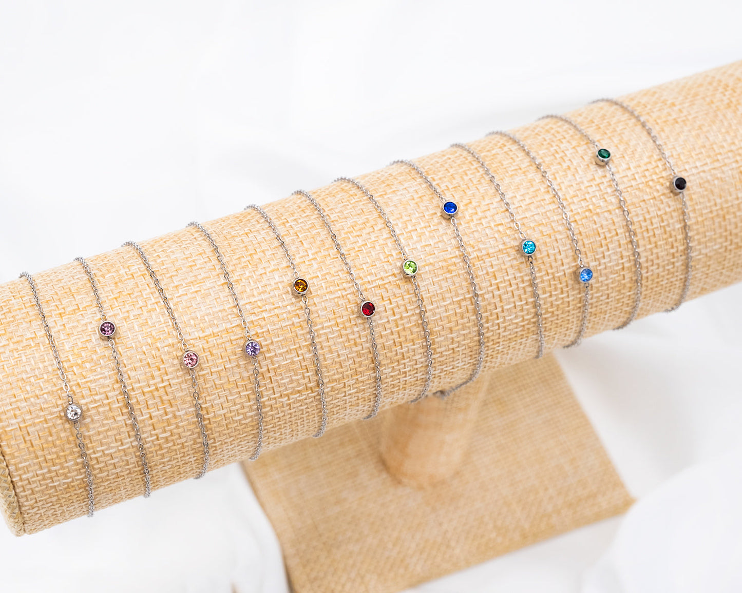 Frendorf | Rundes Edelstein-Geburtsstein-Armband
