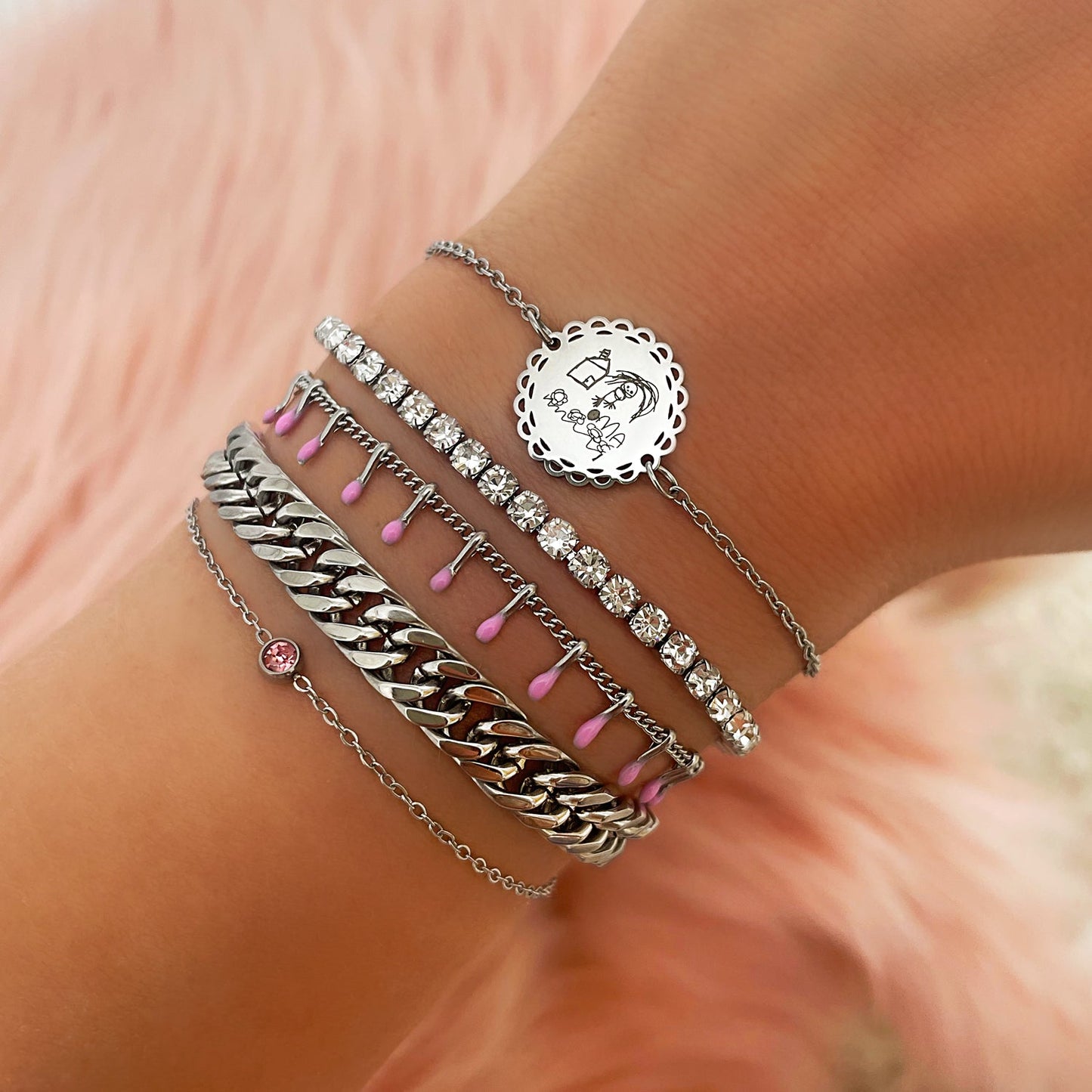 Frendorf | Rundes Edelstein-Geburtsstein-Armband