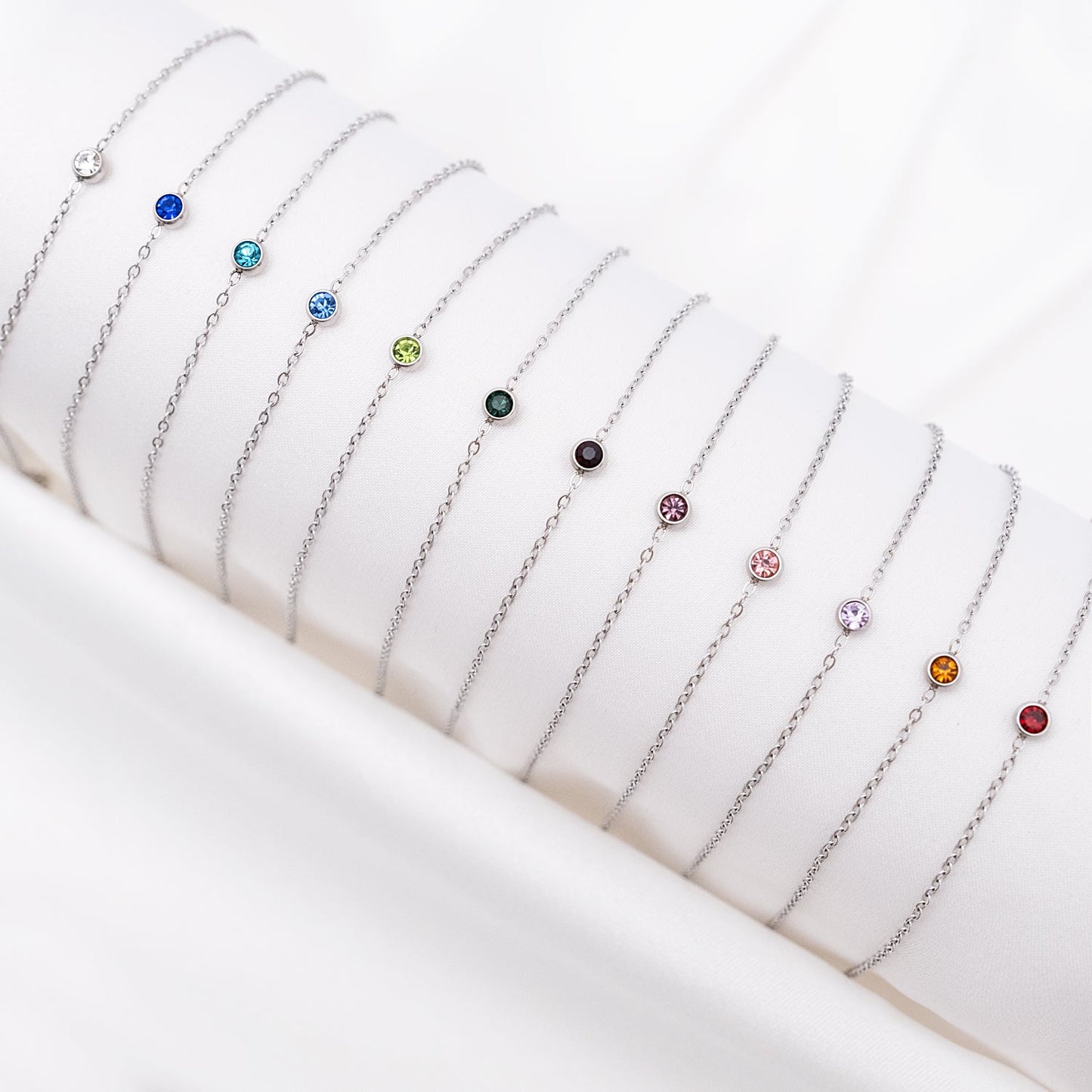Frendorf | Rundes Edelstein-Geburtsstein-Armband