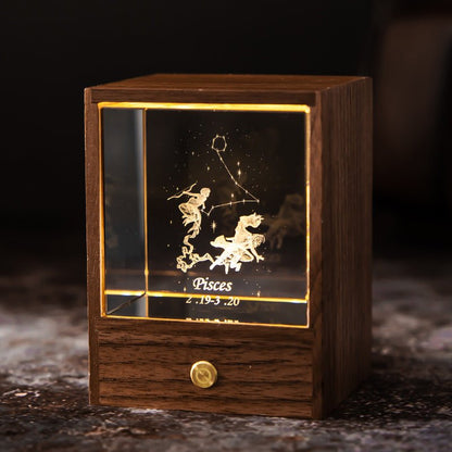 Frendorf | ZodiaGlow Sternzeichen LED Lampe | Personalisierte Leuchte | Stimmungslicht | Dekorativ & Einzigartig