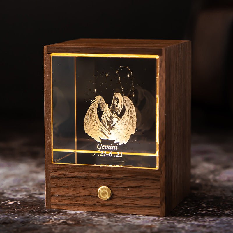 Frendorf | ZodiaGlow Sternzeichen LED Lampe | Personalisierte Leuchte | Stimmungslicht | Dekorativ & Einzigartig