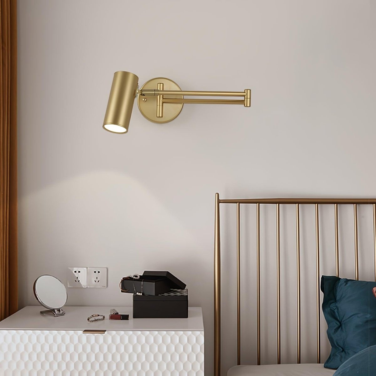 Frendorf | Elegante Eisen Wandlampe zur Beleuchtung und Dekoration Ihres Interieurs
