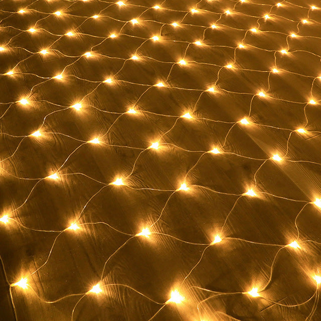 Lumora Solar LED-Netzlichter - 96 Warmweiße LEDs für festliche Außen dekor