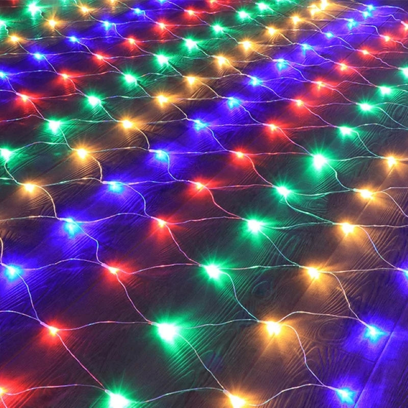 Lumora Solar LED-Netzlichter - 96 Warmweiße LEDs für festliche Außen dekor