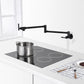Gertner Pot Filler Faucet Wandmontage Double Joint Auslauf Swing Arm Single Hole Zwei Handle Küche Herd Wasserhahn