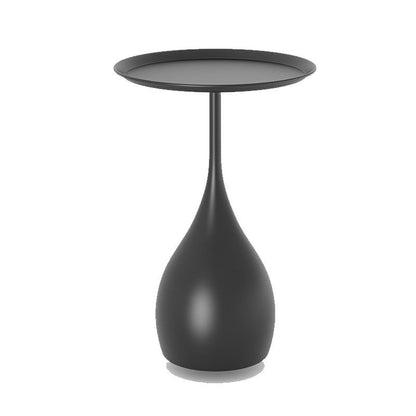 Runder Metalltisch mit Sockel Mittelalterlicher Beistelltisch im modernen Stil