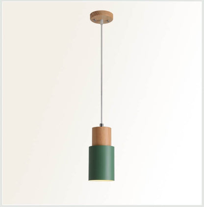 Nordic Macaron Cylinder Aluminium 1-Light Single LED Pendelleuchte