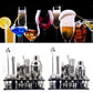 23pcs/Set Barkeeper Kit Professionelle Vielseitigkeit Edelstahl Martini Cocktail Shaker mit Stand Bar Zubehör