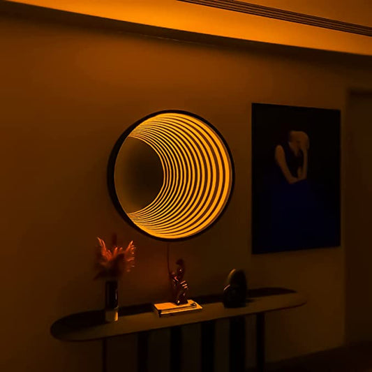 3D Oktagon Unendlichkeitsspiegel Licht