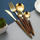 Holzgriff-Besteck-Set