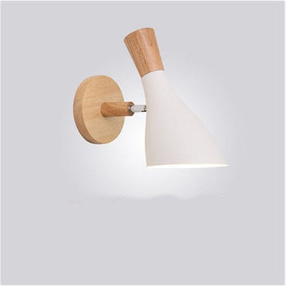 Moderne LED-Holz Schlafzimmer Wand Licht Lampe