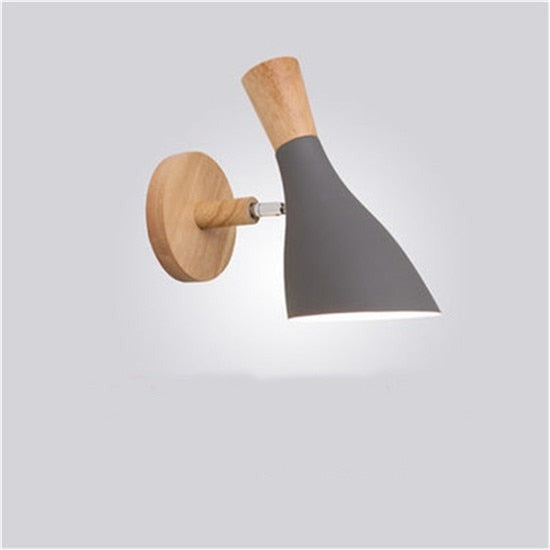 Moderne LED-Holz Schlafzimmer Wand Licht Lampe