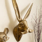 Junge Kaninchen Hase Monokel bronziert Aluminium hängende Wandhalterung