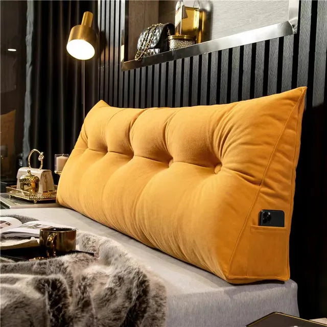 Großes Dreieckskissen für Kopfstützenkissen - Weiches Lesekissen - Schlafkissen für dekorative Kissen für Bett und Sofa