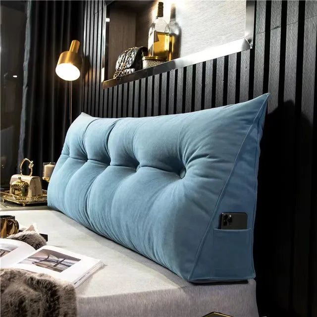 Großes Dreieckskissen für Kopfstützenkissen - Weiches Lesekissen - Schlafkissen für dekorative Kissen für Bett und Sofa