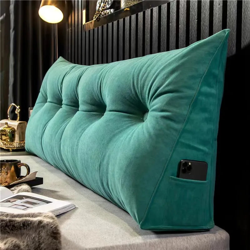 Großes Dreieckskissen für Kopfstützenkissen - Weiches Lesekissen - Schlafkissen für dekorative Kissen für Bett und Sofa