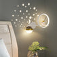 Moderne LED-Wandlampe im Weltraumstil für Kinderzimmer