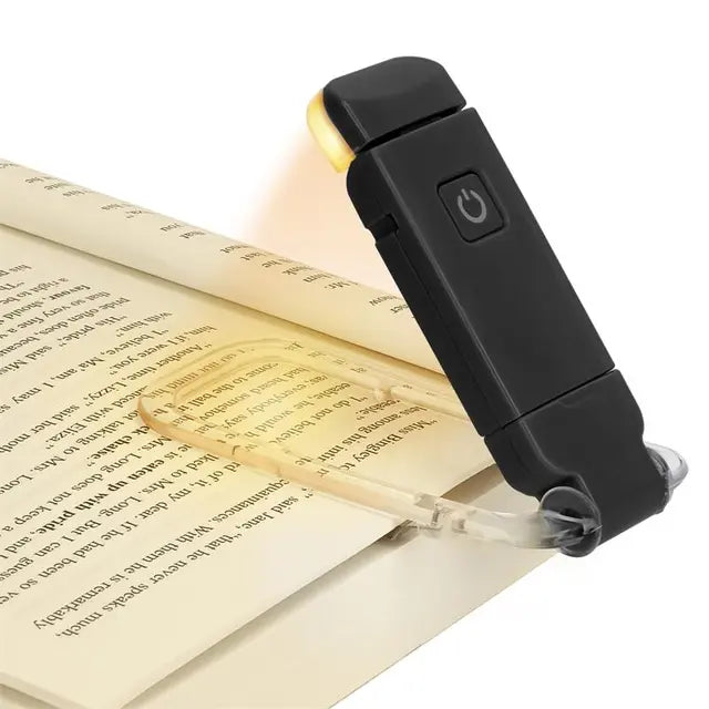 Wiederaufladbare LED-Buchlampe | Buchlicht-Clips | Lesezeichenlicht - LED-USB