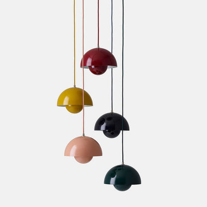 Nordic Macaron 1-Light Halbkreis Kuppel Pendelleuchte Lightz