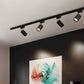 Moderne röhrenförmige Stromschienenbeleuchtung 3/4/5 Light LED Flush Mount Lighting