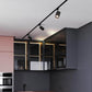 Moderne röhrenförmige Stromschienenbeleuchtung 3/4/5 Light LED Flush Mount Lighting