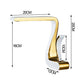 Poliertes Gold Badezimmer Waschbecken Armaturen Einhandbedienung Luxus Messing Weiß Modern Ein Loch