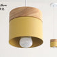 Nordic Minimalist LED Anhänger Licht Schmiedeeisen Holz Kronleuchter Moderne Hängelampe Wohnkultur Glanz für Esszimmer Küche