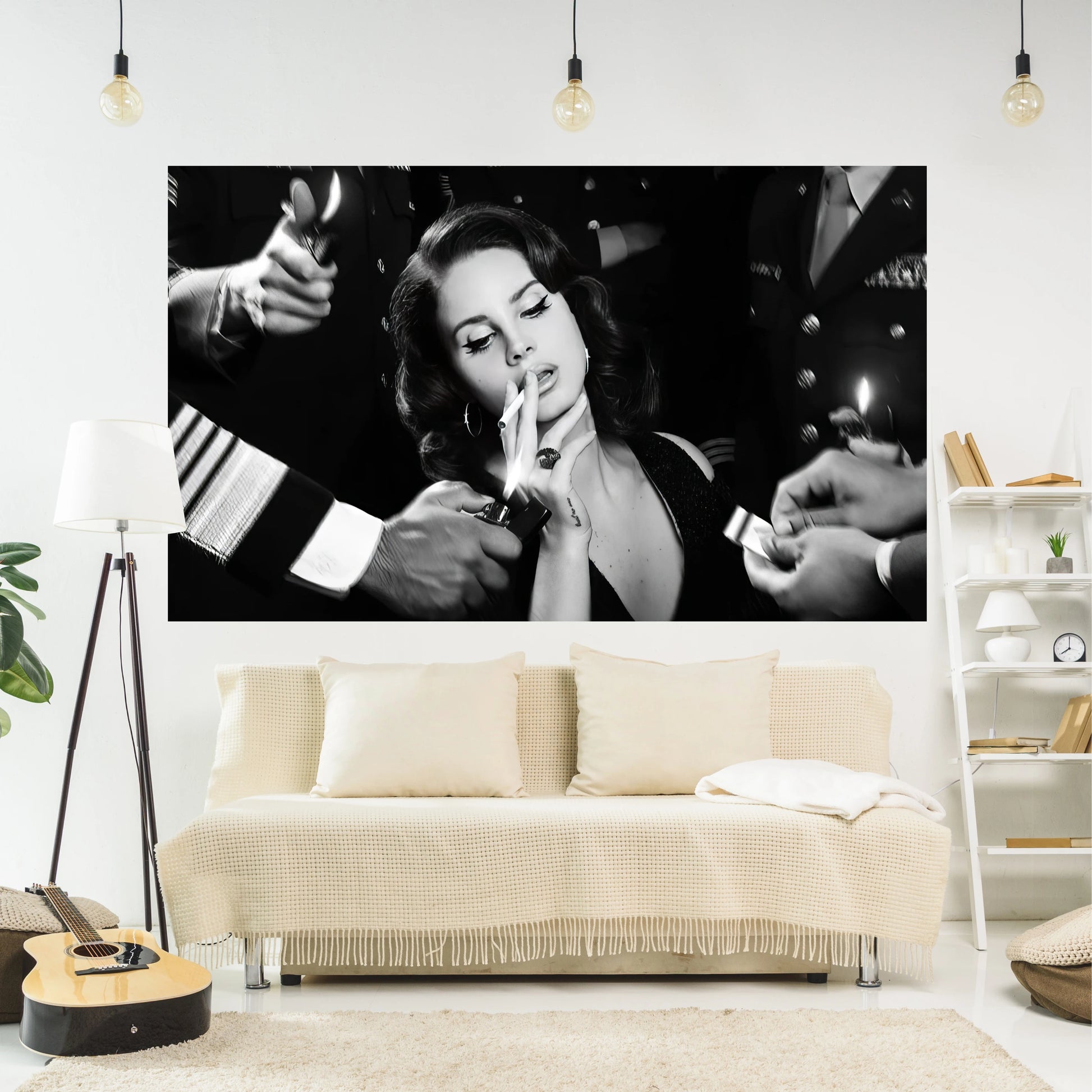 Lana Del Rey Poster Tapestry Wanddekoration - Raucherin - Ästhetisches Schlafzimmer oder Zuhause zur Dekoration