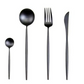 LUXURIÖSES EDELSTAHL-24-TEILIGES GOLD-SILBER-BESTECK-SET