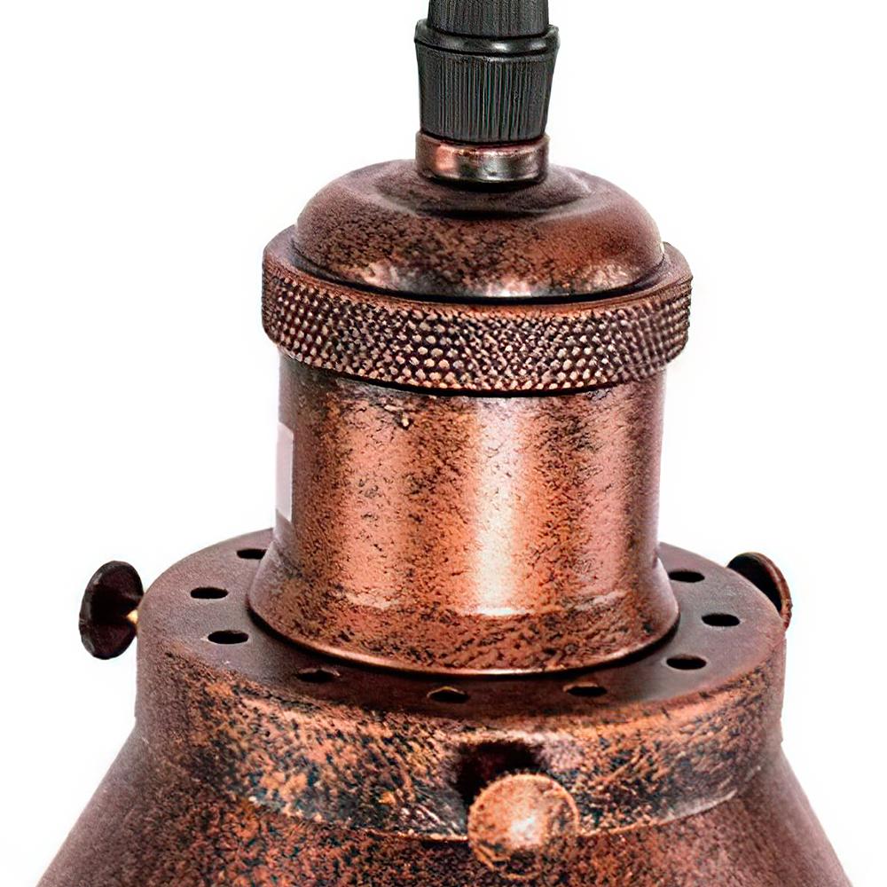 Industrielle Vintage-Antik-Kupfer-Pendelleuchte