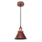 Industrielle Vintage-Antik-Kupfer-Pendelleuchte