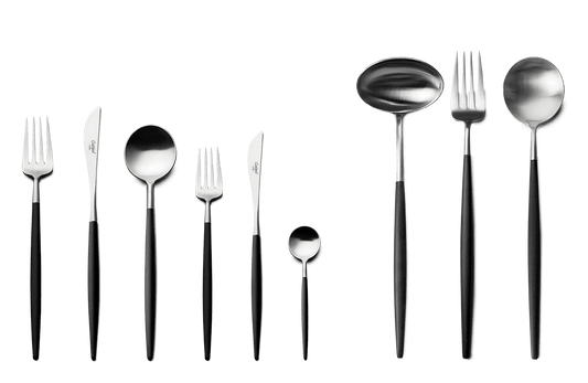 Goa-Besteck - Gebürsteter Stahl - Sets