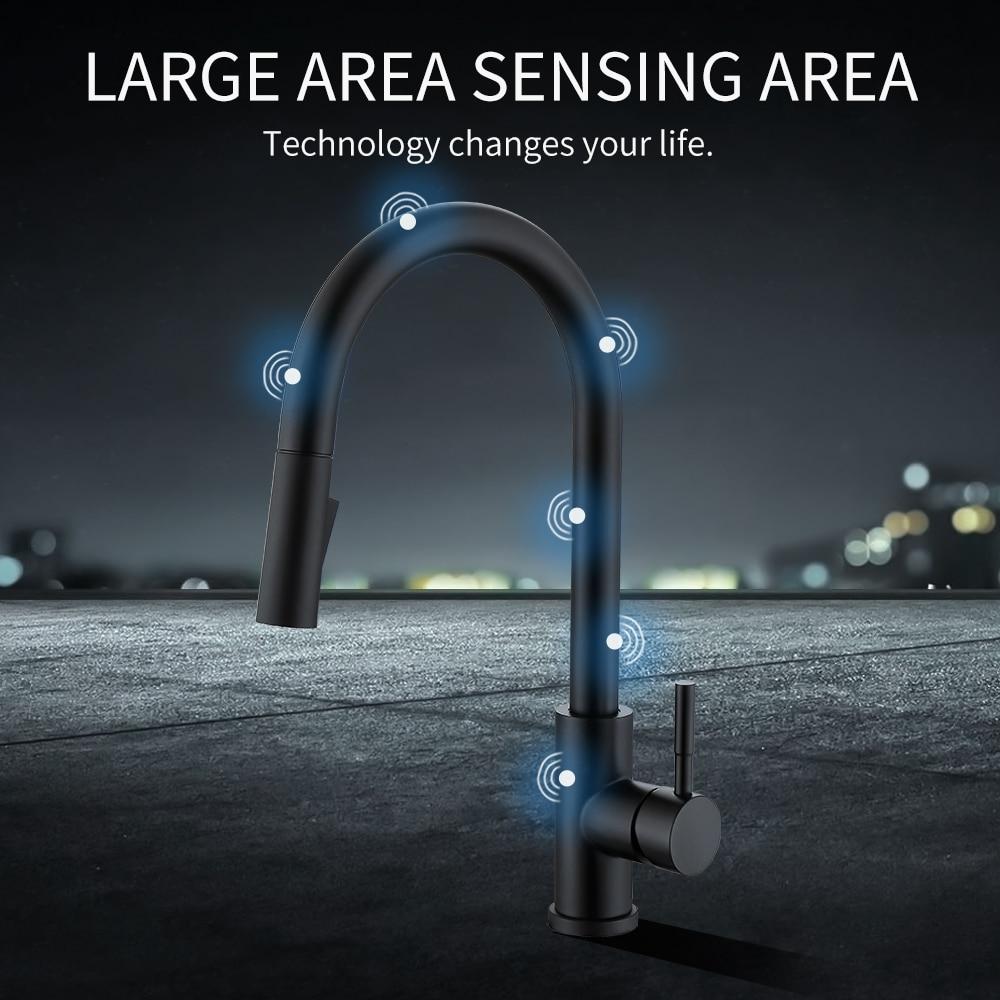 Albert Nordic Touch Sensor Pull-Down Einloch-Spültischarmatur
