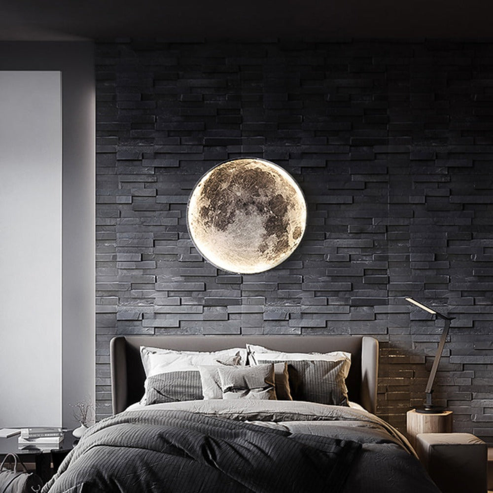 3D LED Mond oder Erde Decken- oder Wandlampe