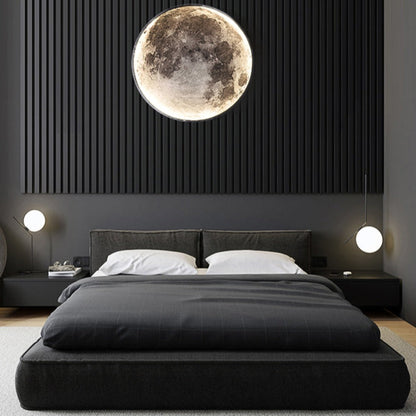 3D LED Mond oder Erde Decken- oder Wandlampe