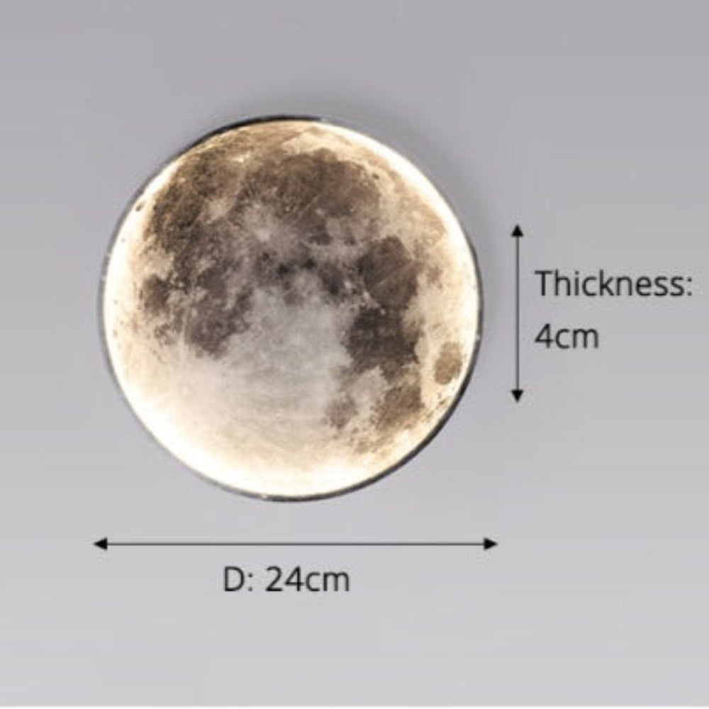 3D LED Mond oder Erde Decken- oder Wandleuchte