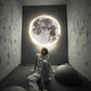 3D LED Mond oder Erde Decken- oder Wandlampe